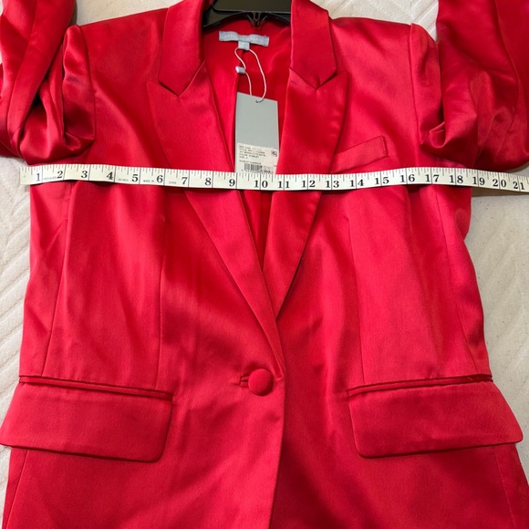 NWT Antonio Melani Bernadette Satin Women's Red Jacket Size 4 Formal Cocktail - Picture 6 of 14